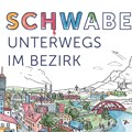 Wimmelbild der Jubiläumsausstellung „Schwaben! Unterwegs im Bezirk“ Bildnachweis: © Neonpastell GmbH, Augsburg