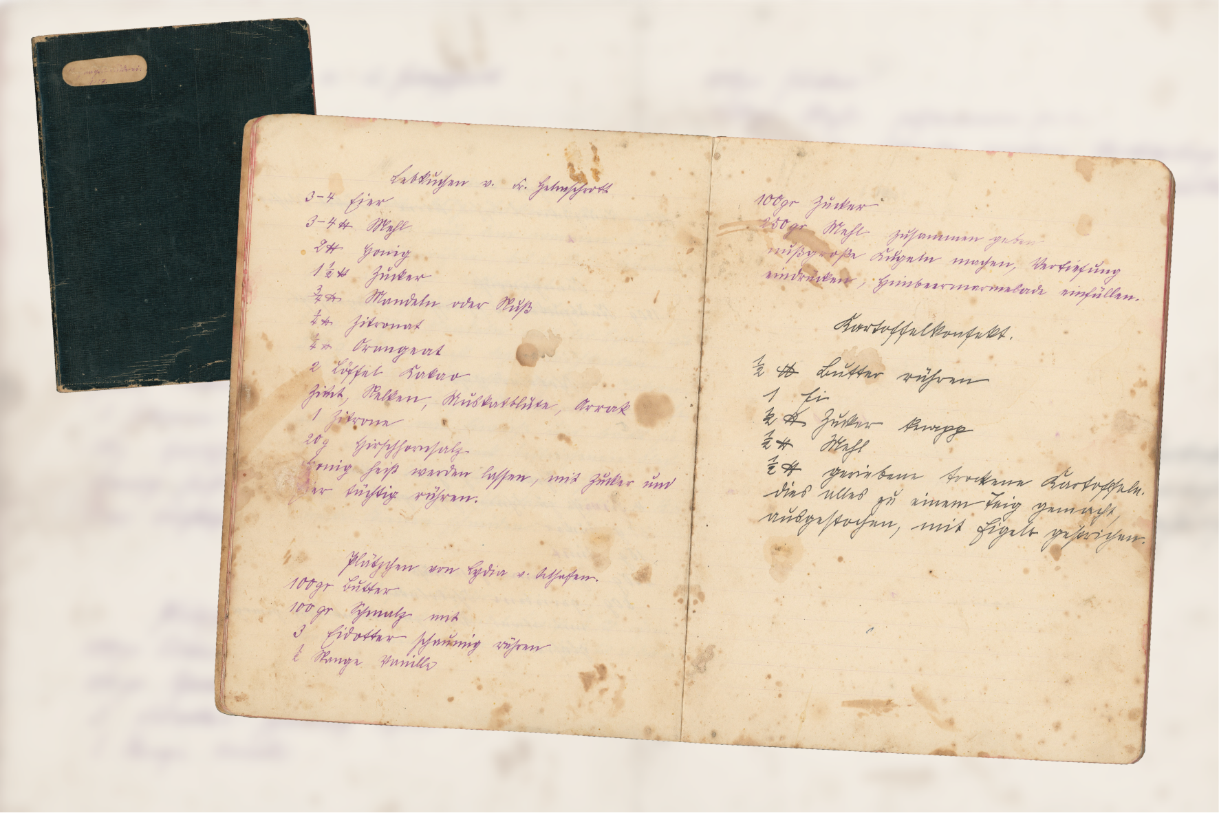 Weihnachtsbäckerei anno 1927