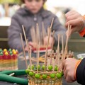 Mitmachaktion Körbchen flechten - Foto: Matthias Meyer, Museum KulturLand Ries