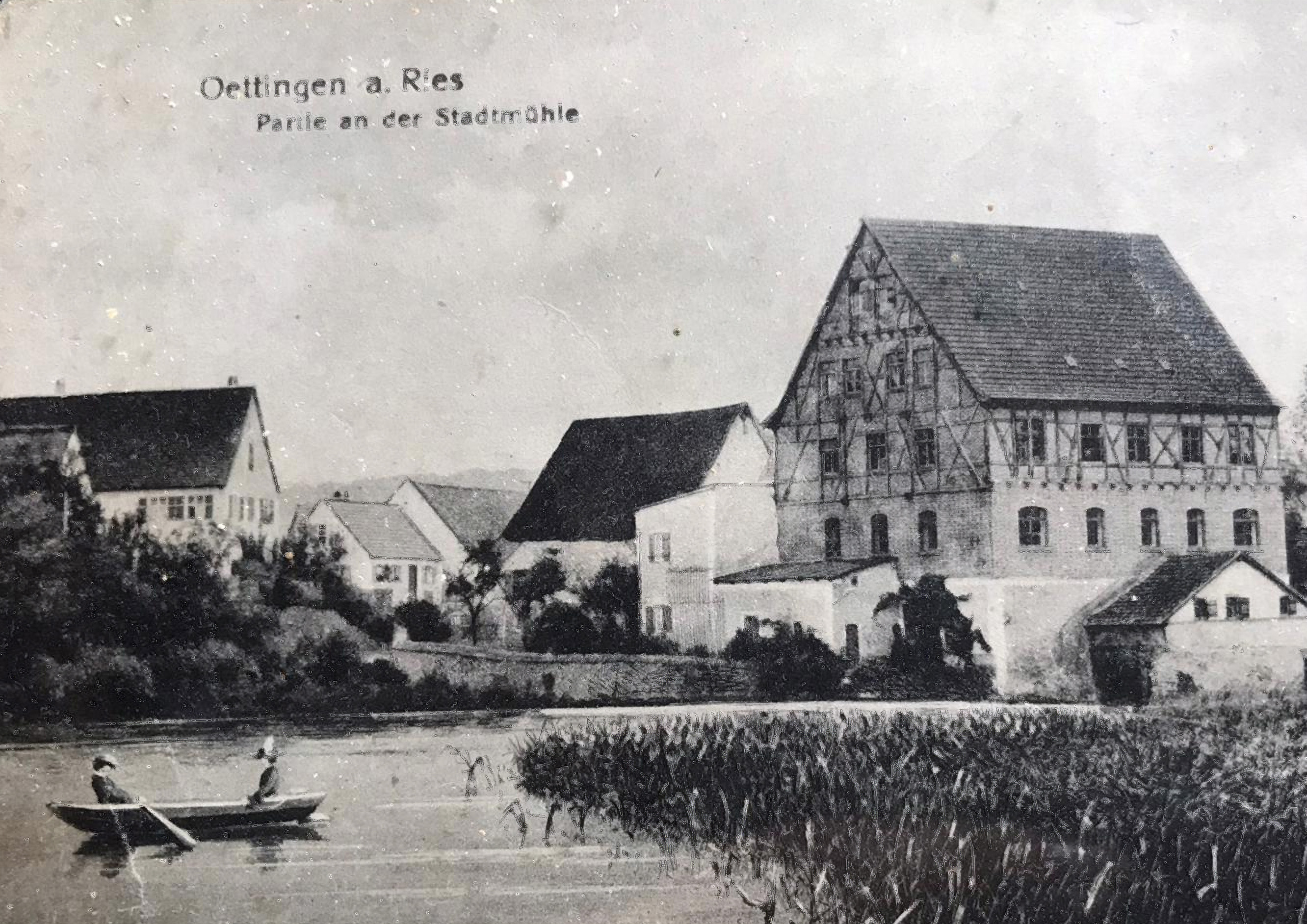Stadtmühle Oettingen auf einer historischen Ansichtskarte