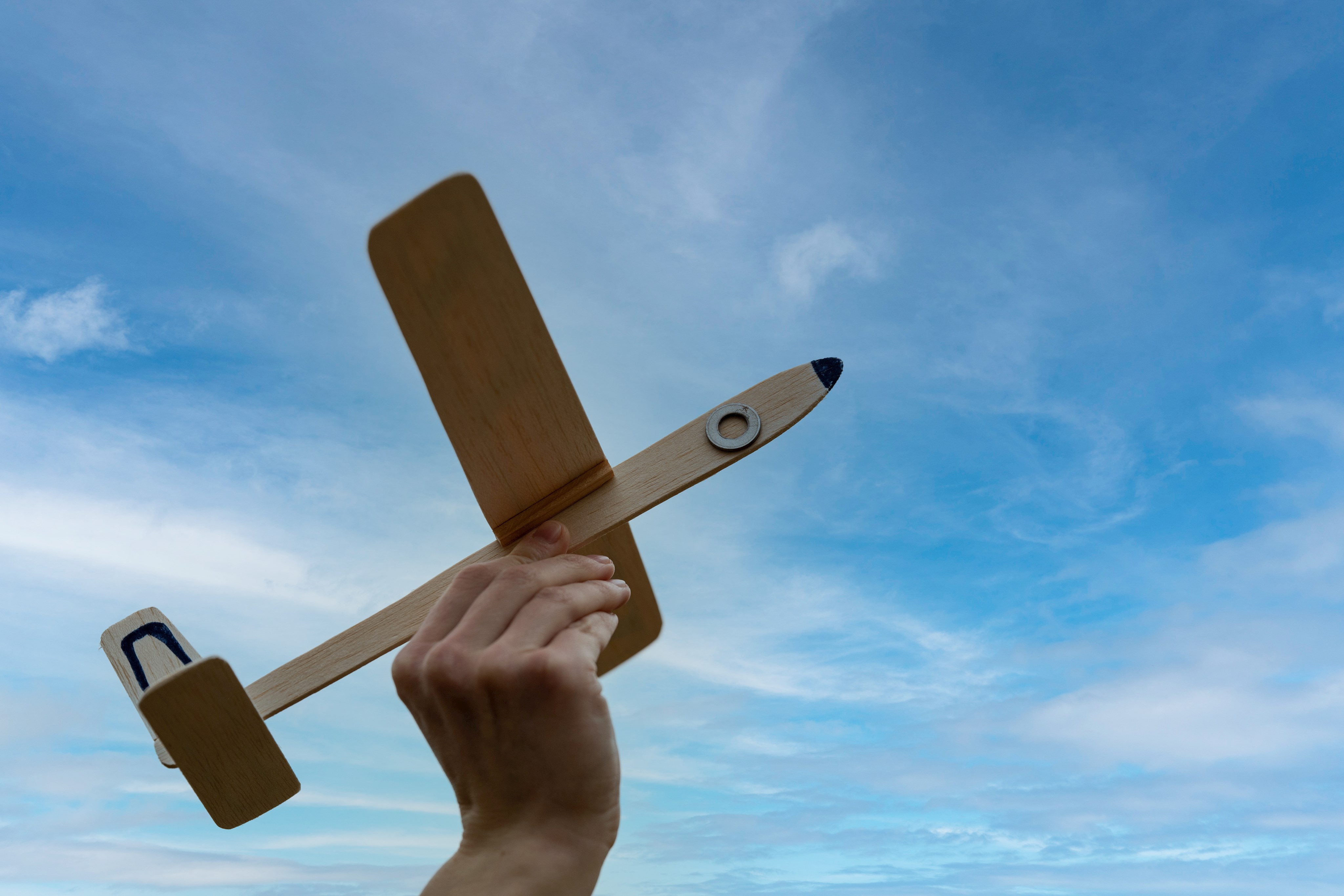 Modell-Segelflieger aus Balsa-Holz